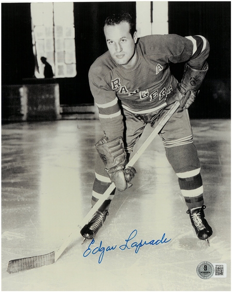 Edgar Laprade Autographed 8x10