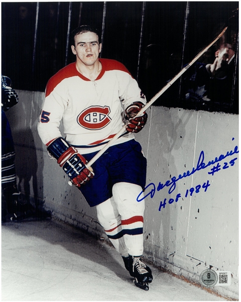 Jacques Lemaire Autographed 8x10