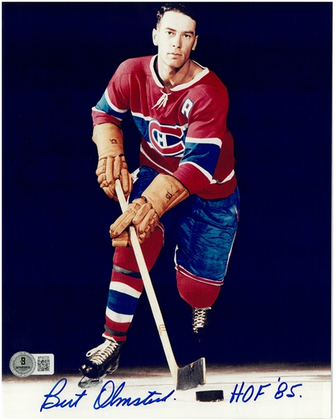 Bert Olmstead Autographed 8x10