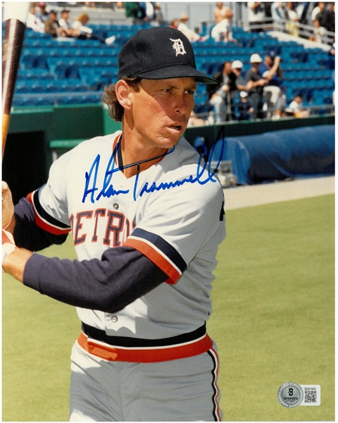Alan Trammell Autographed 8x10