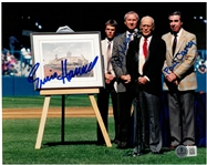 Ernie Harwell, Al Kaline & Paul Carey Autographed 8x10