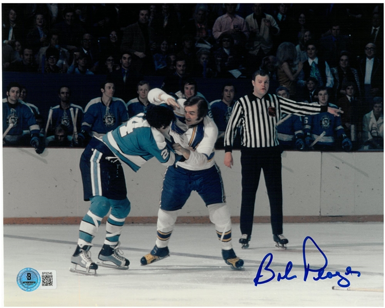 Bob Plager Autographed 8x10