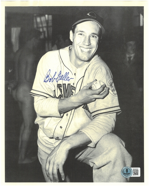 Bob Feller Autographed 8x10