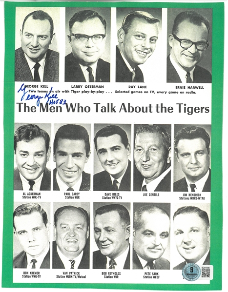 George Kell Autographed Yearbook Page