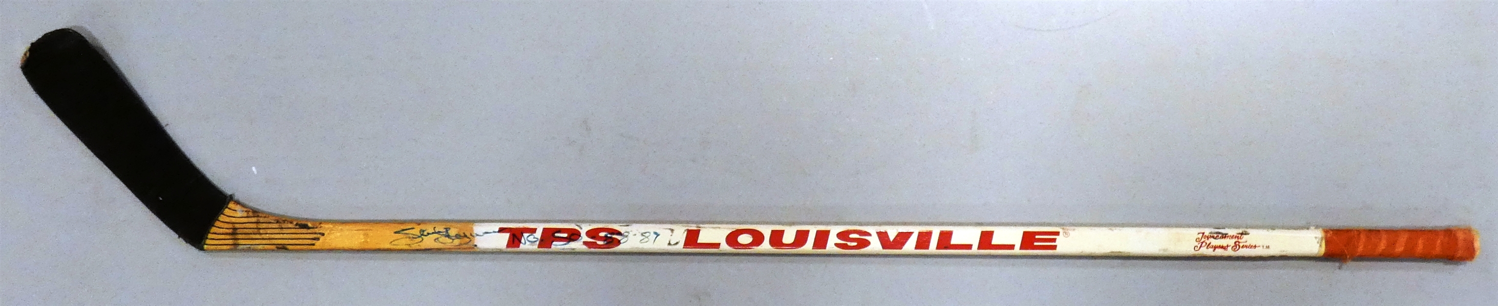 Steve Yzerman 1988/89 50th Goal Game Used Autographed Stick