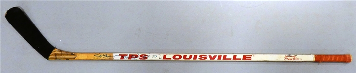 Steve Yzerman 1988/89 50th Goal Game Used Autographed Stick