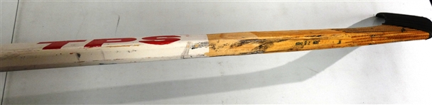 Steve Yzerman 1988/89 50th Goal Game Used Autographed Stick