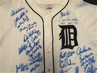 Detroit Tigers Jersey Autographed by 28 Players