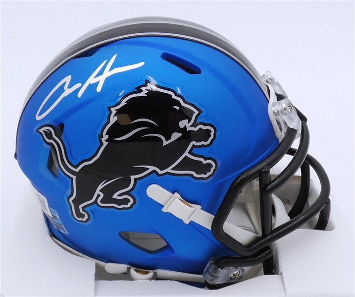 Aidan Hutchinson Autographed Lions Mini Helmet