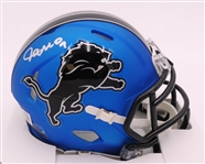 Jameson Williams Autographed Lions Mini Helmet