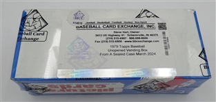 1979 Topps Baseball Vending Box (BBCE) From a Sealed Case