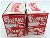 1981 Fleer Vending Boxes Lot of 4 #1,2,3,4