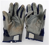 Jake Rogers Game Worn Autographed Batting Gloves