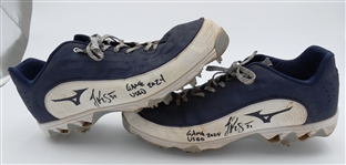 Jake Rogers Game Worn Autographed Cleats