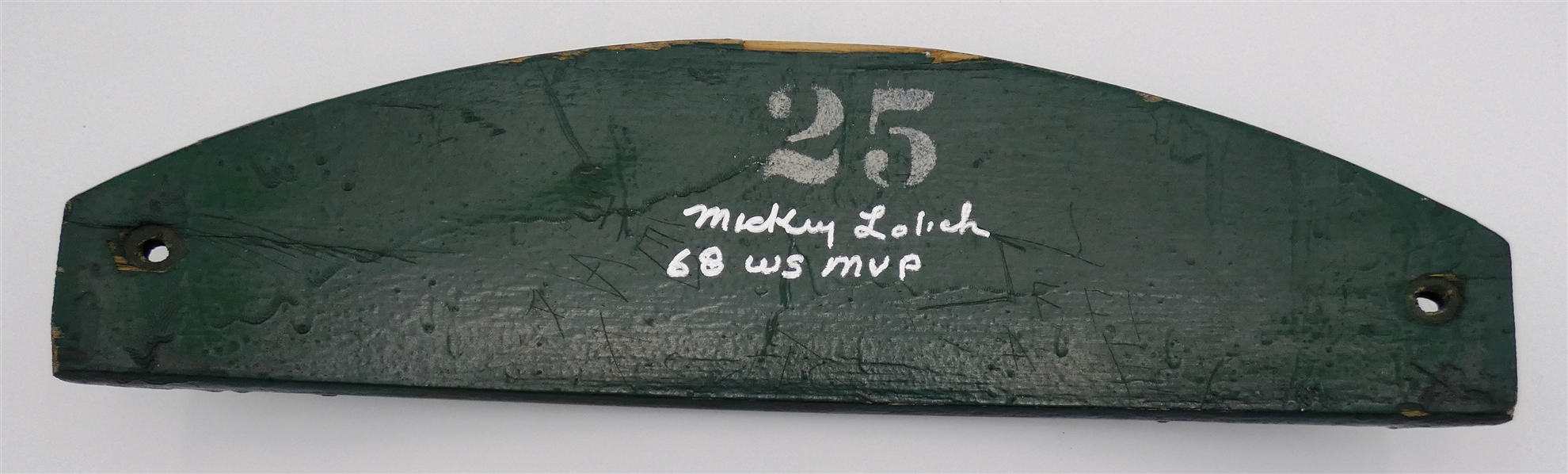 Mickey Lolich Autographed Tiger Stadium Seat Slat