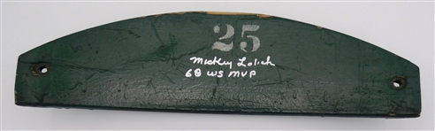 Mickey Lolich Autographed Tiger Stadium Seat Slat