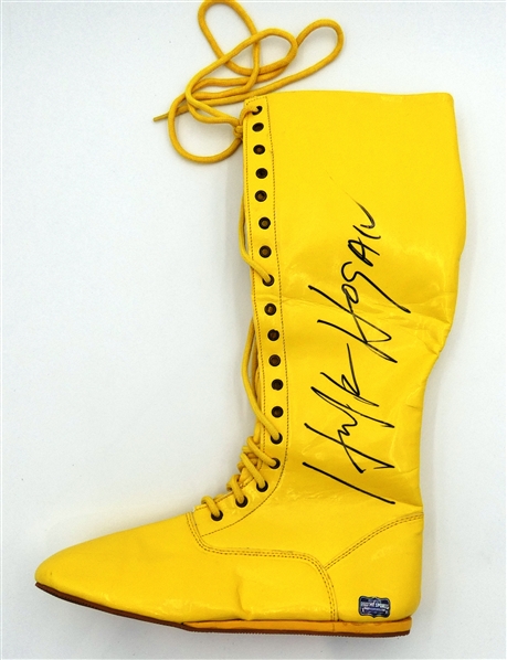 Hulk Hogan Autographed Wrestling Boot