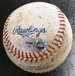 Verlander to Posada 2011 ALDS Pitched Baseball