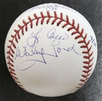 NY Yankees Captains Autographed Baseball