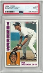 Don Mattingly 1984 Topps PSA 9 Mint Rookie Card