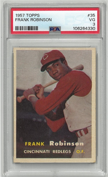 Frank Robinson PSA 3 1957 Topps Rookie Card