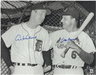 Al Kaline & Stan Musial Autographed 11x14