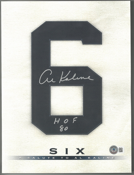 Al Kaline Autographed #6 Commemorative Book