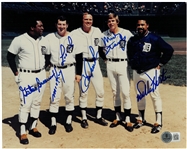 Detroit Tigers 8x10 Signed by Lolich, Horton, Stanley, Freehan & Brown