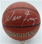 Walt Frazier Autographed Basketball