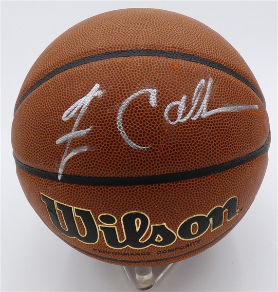 Jim Calhoun Autographed Basketball
