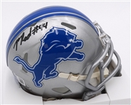 Malcolm Rodriguez Autographed Lions Mini Helmet