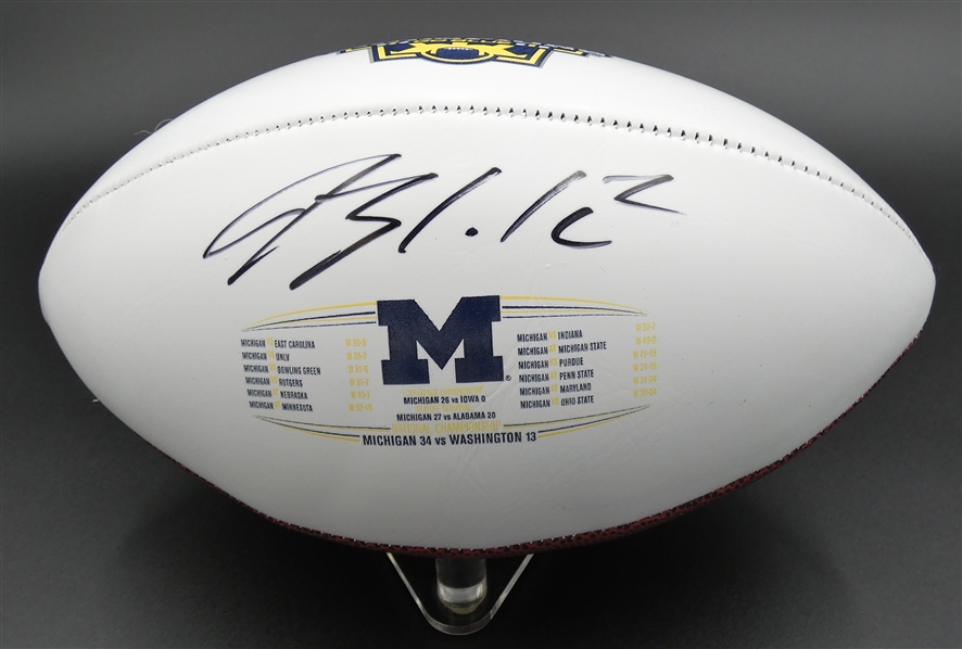 Blake Corum Autographed Michigan National Champs Football