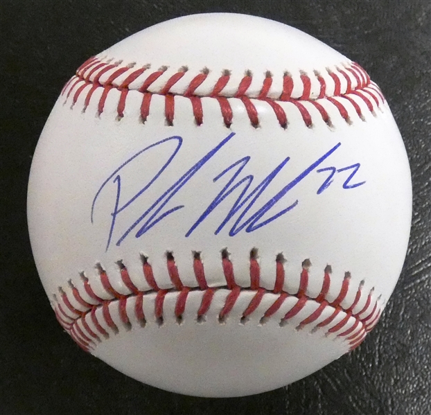 Parker Meadows Autographed Baseball