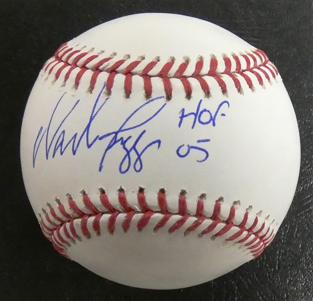 Wade Boggs Autographed Baseball w HOF