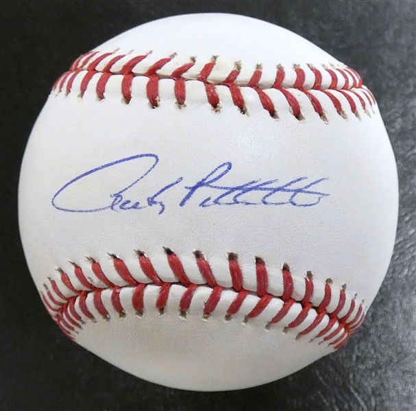 Andy Pettitte Autographed Baseball