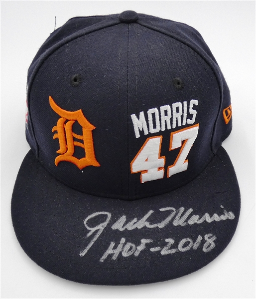 Jack Morris Autographed Hall of Fame Hat