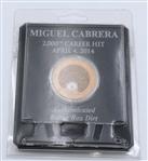 Miguel Cabrera 2000th Hit Batters Box Dirt