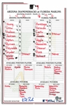 Kirk Gibson Autographed 5/21/2008 Lineup Card