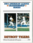 1984 Detroit Tigers ALCS Program