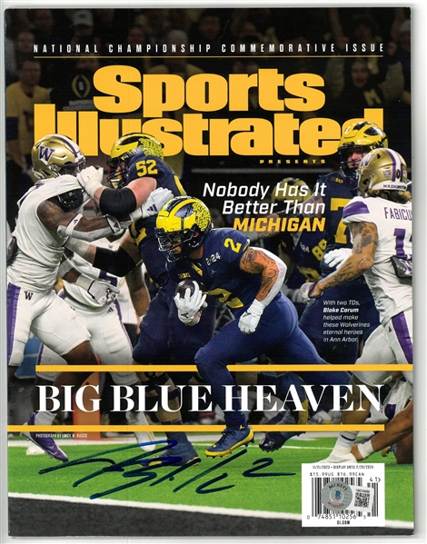 Blake Corum Autographed Sports Illustrated