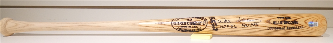 Willie McCovey Autographed Game Model Bat