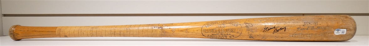 Frank Bolling Autographed Game Model Bat