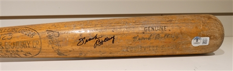 Frank Bolling Autographed Game Model Bat