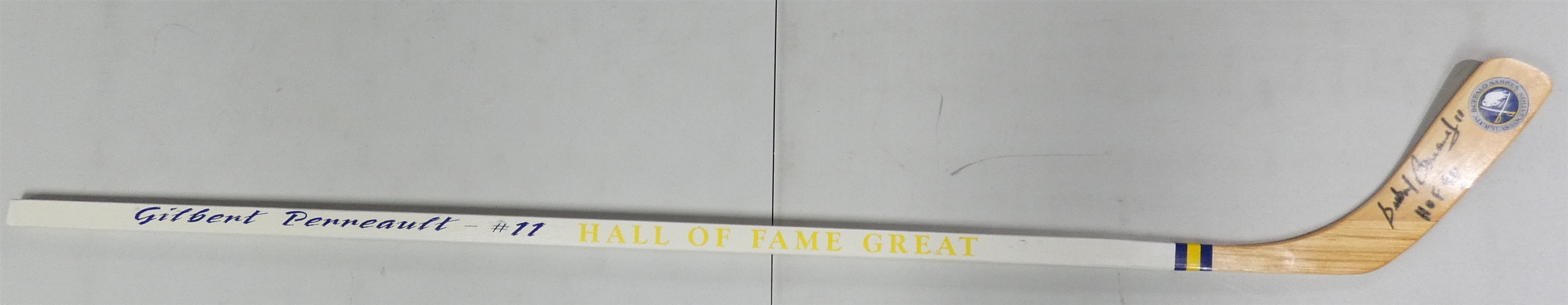Gilbert Perreault Autographed Commemorative Stick