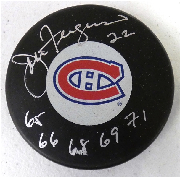 John Ferguson Autographed Canadiens Puck