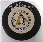 Noel Price Autographed Penguins Puck