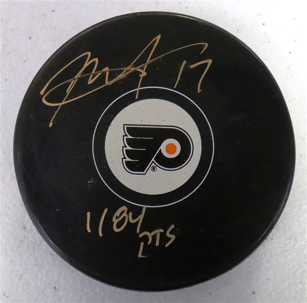 Rod BrindAmour Autographed Flyers Puck