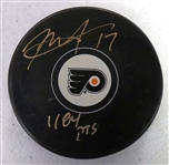 Rod Brind'Amour Autographed Flyers Puck