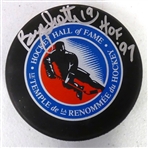 Bryan Trottier Autographed HOF Puck