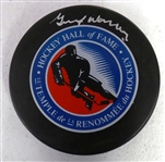 Gump Worsley Autographed HOF Puck